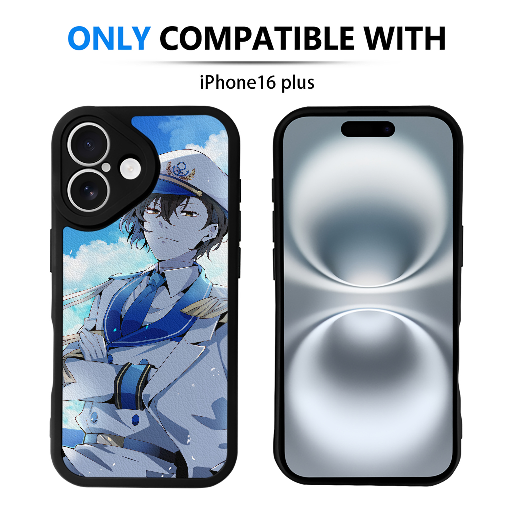 （画像用） 文豪ストレイドッグス Bungo Stray Dogs 【iPhone 16シリーズ対応】シリコンスマホケース（レザー調） 材質：シリコン